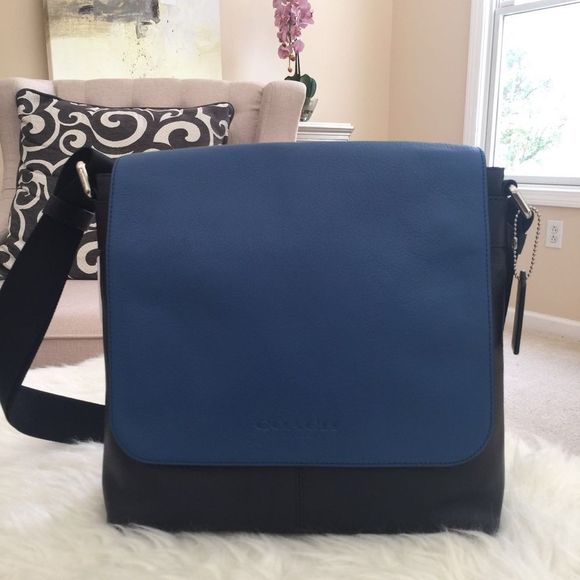 COACH SULLIVAN MESSENGER IN SPORT CALF LEATHER - Picture 1 of 5